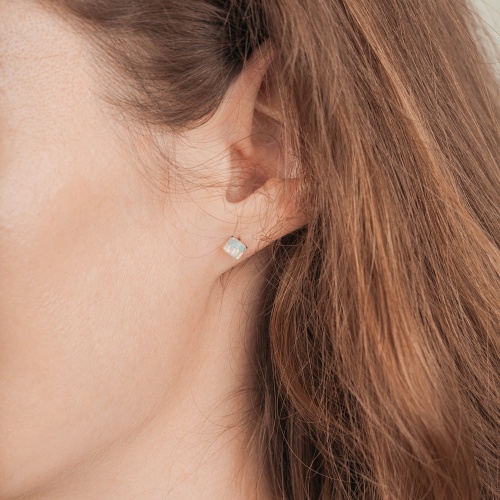 Пусеты Fiore Luna  White, SWE2127/1 W S фото 4